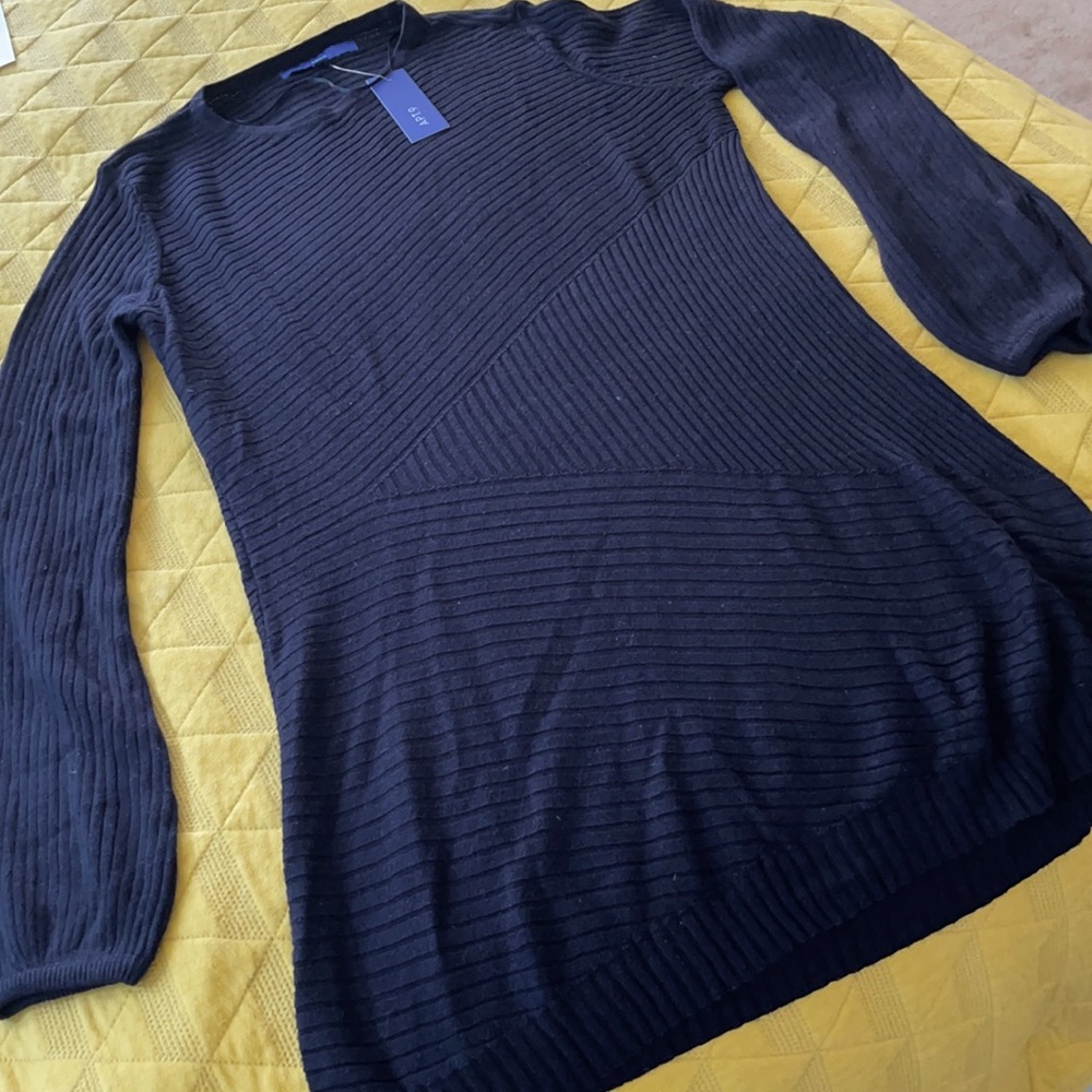 Black casual stretchy knit dress Apt.9